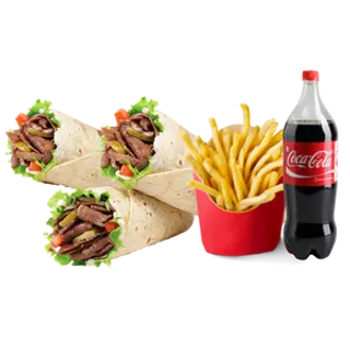Combo 3 Durum Mixto + Patatas + Refresco 1.5 Litros 
