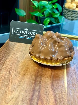 Porción De Tarta De Piquitos De Dulce De Leche