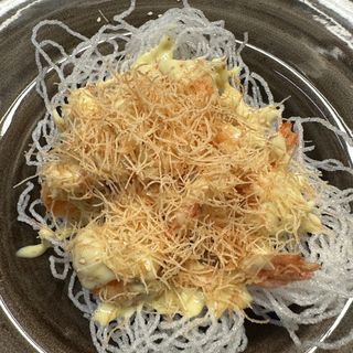  Gamberi crispy con salsa mayo menta