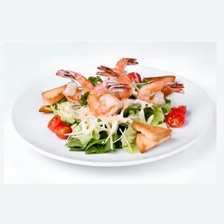 Салат "Цезарь" с креветками