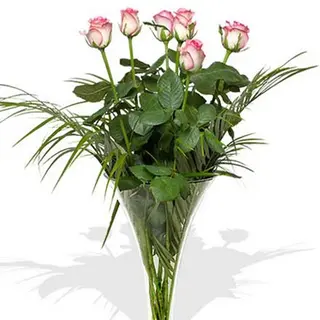 Ramo de 6 rosas rosas