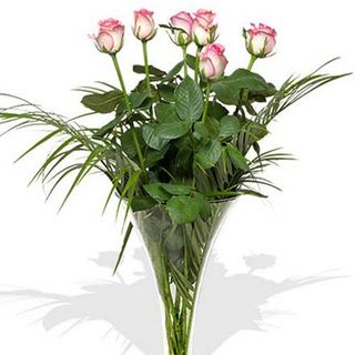 Ramo de 6 rosas rosas