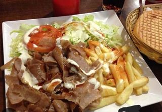 Plato Kebab Con Carne