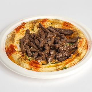 Hummus beef black angus halal