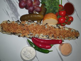 Zapiekanka z prażoną cebulką