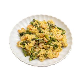 Revuelto Cremoso De Migas De Bacalao Y Espárragos Trigueros
