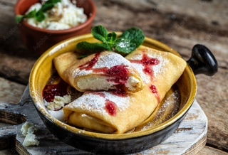 Катма - конфитюр и топено сирене  - малка