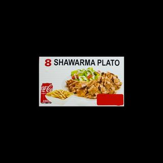 Menú shawarma en plato
