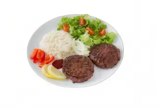 Hamburguesa con arroz