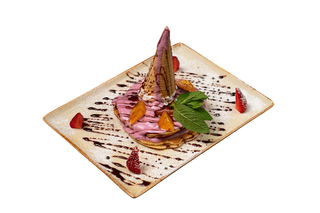 Панкейки с ягодами и мороженым (250 г)