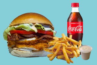 Burger Crispy Chicken  + Patatine Fritte American Style