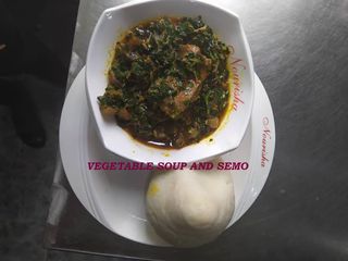 Vegetable soup with Semo