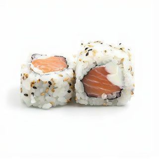Uramaki De Salmón, Philadelphia, Aguacate Y Ebi (8 Pzs.)
