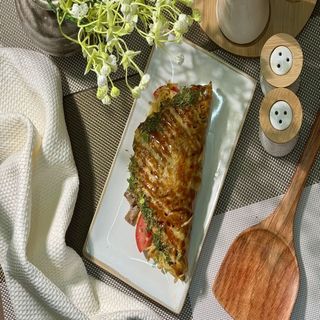 Говядина в картофельном блине