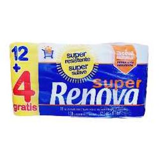Papel Higiénico Super 2F. - Renova 12+4un.