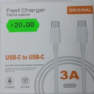 Fast Charger Data Cable Usb-c To Usb-c