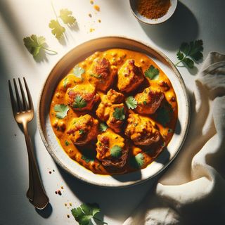 Kurczak chrupiący sos curry