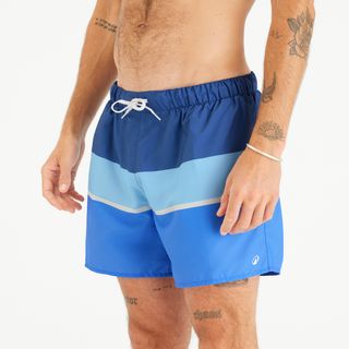 Calções de Banho de Surf 100 Curtos 15" Homem - Strippy Azul - S