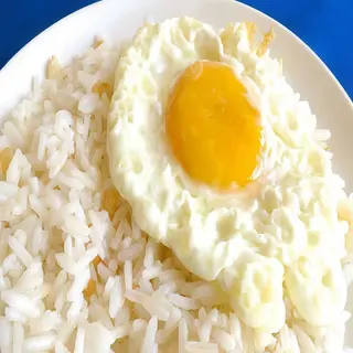 Arroz Blanco Con Huevo Frito