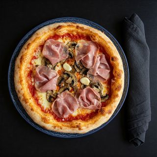Prosciutto cotto e funghi