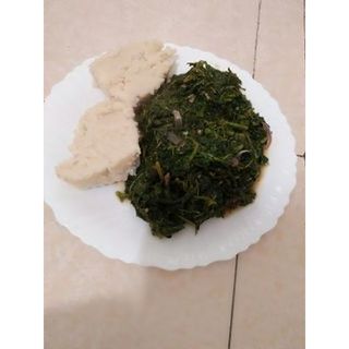 Ugali with Managu