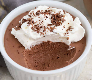 Homemade Chocolate Mousse (portion)