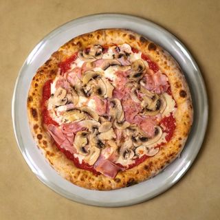 Pizza prosciutto e funghi