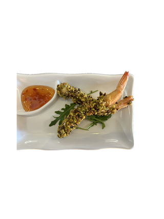 gamberi in tempura pistacchio 2pz.
