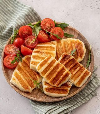 Queso Halloumi a la parrilla