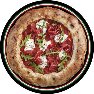 Пица Брезаола е Страчатела