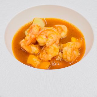 73. Gamberi al curry thai