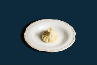 Хинкали с сыром и зеленью