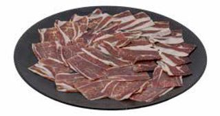 Jamón ibérico con pan y tomate