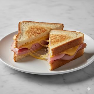 Sándwich de jamón ibérico y queso