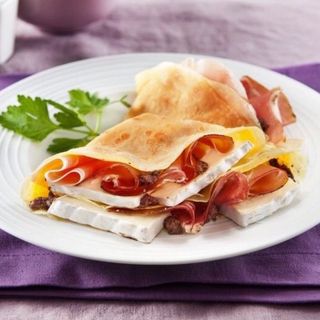 Crêpes funghi e formaggio