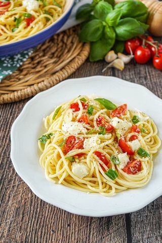 Spaghetti alla caprese
