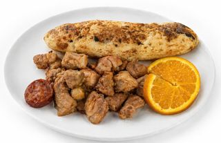 Migas Alentejanas com Porco Preto