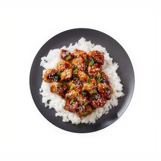 Korean Fried Chicken Con Arroz