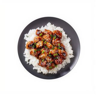 Korean Fried Chicken Con Arroz