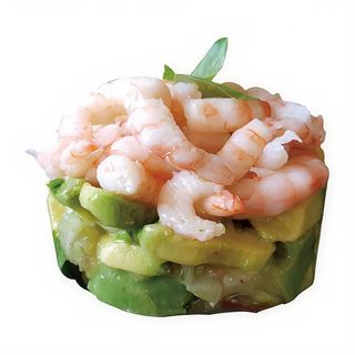 Tartar spicy aguacate con langostino