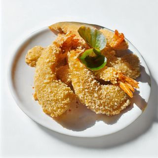 Креветки в паніровці з кисло-солодким соусом (140/50 гр)