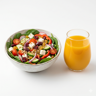 Ensalada + zumo (400 ml.)