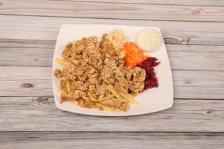 Kebab mały na talerzu