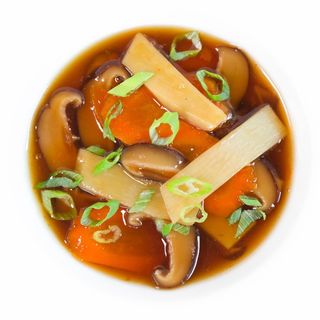 Funghi carote e bambu