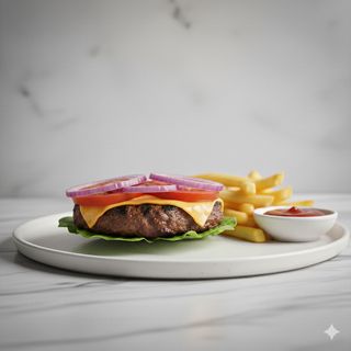 Piatto hamburger