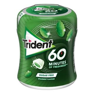 Chicles Sabor Hierbabuena 60 Minutos Trident 72 Gr.