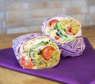Falafel roll wrap