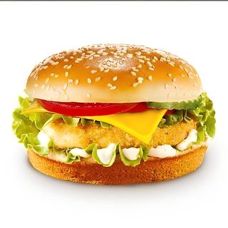 Чикен бургер с сыром (220г)