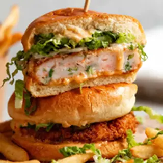 Burger Prawn Omelet