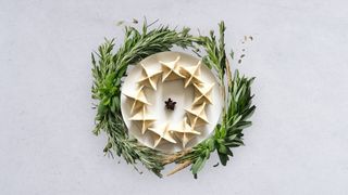 Dim sum z serem, migdałami i kajmakiem